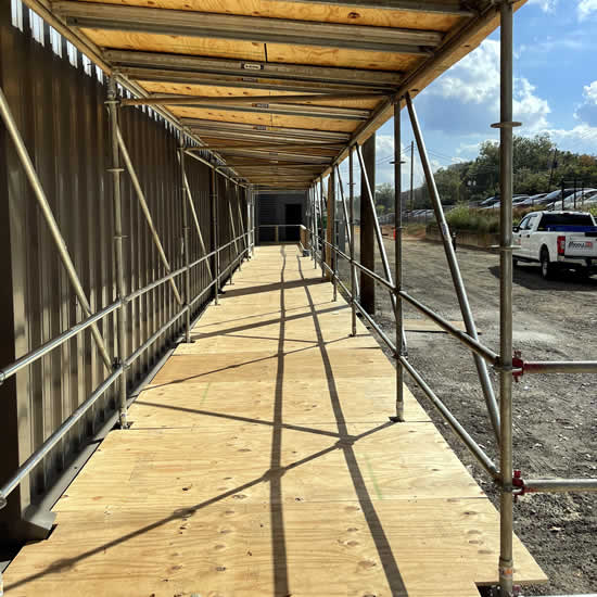 Sidewalk Canopy / Pedestrian Systems Rental Services in Atlanta GA